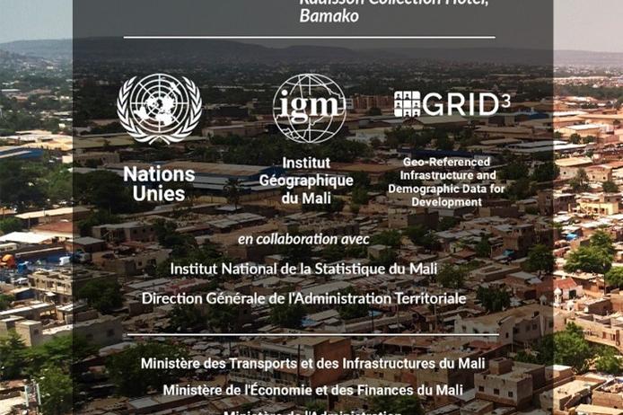 The poster of the Workshop for Geospatial Information for Mali